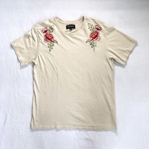 Tan Floral Pacsun Shirt